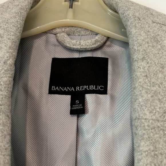 Banana Republic Gray Wool Coat Size Small - Picture 3 of 4